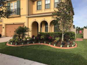 Wesley Chapel House With New Plants and Flowers Delivered by Lawn Care Company