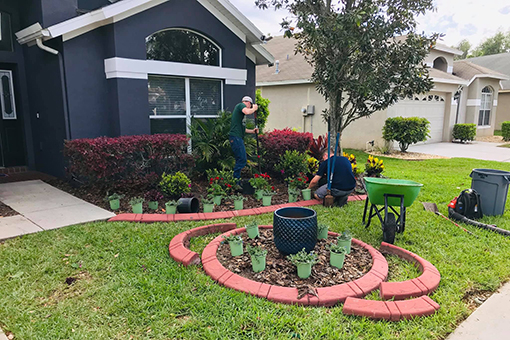 Wesley Chapel Resident Planting Flowers For a Better Landscape Design