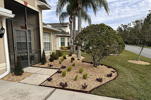 Well-cared and Maintained Lawn of a Residential Property in Wesley Chapel Florida