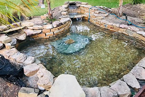 Water Feature Installed by a Wesley Chapel-based Residential Landscaping Compny
